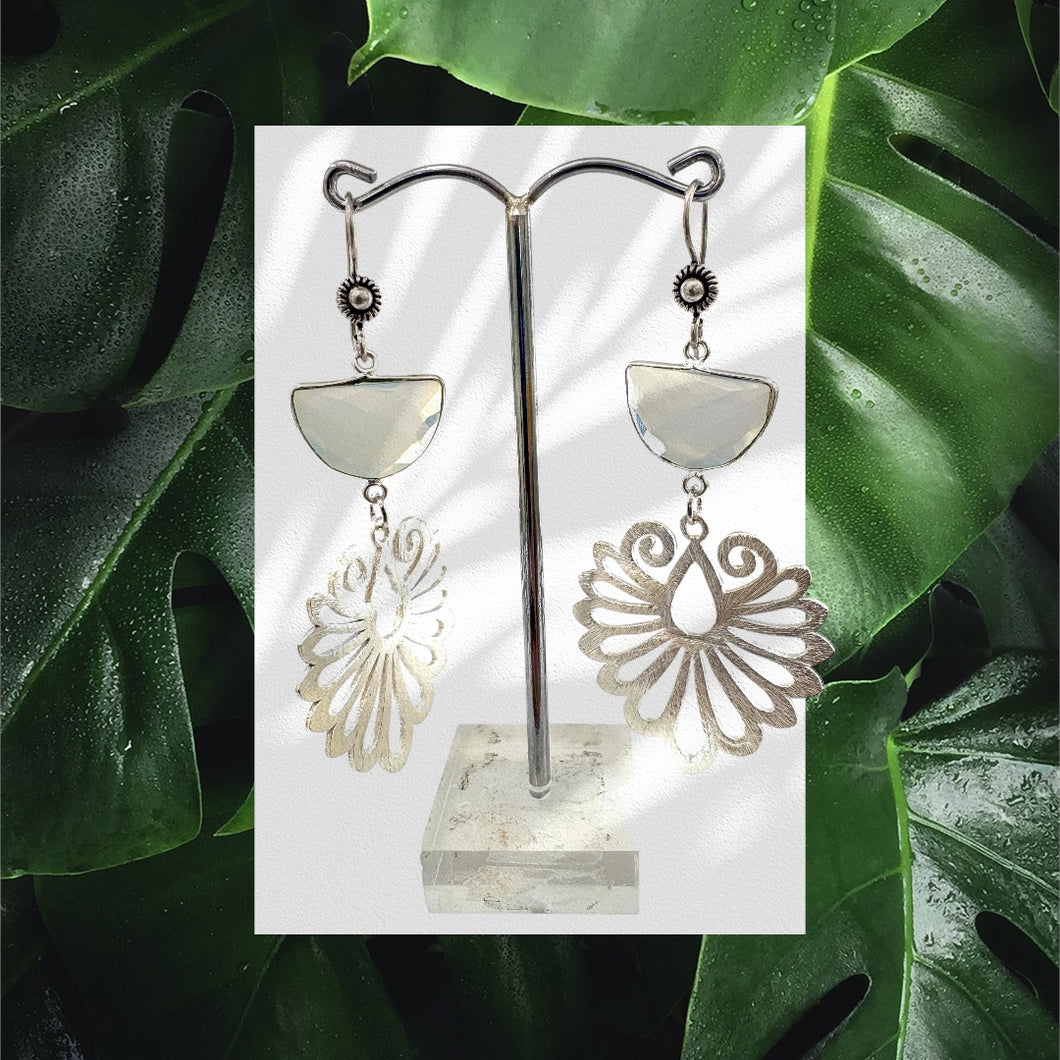 Moonstone earrings