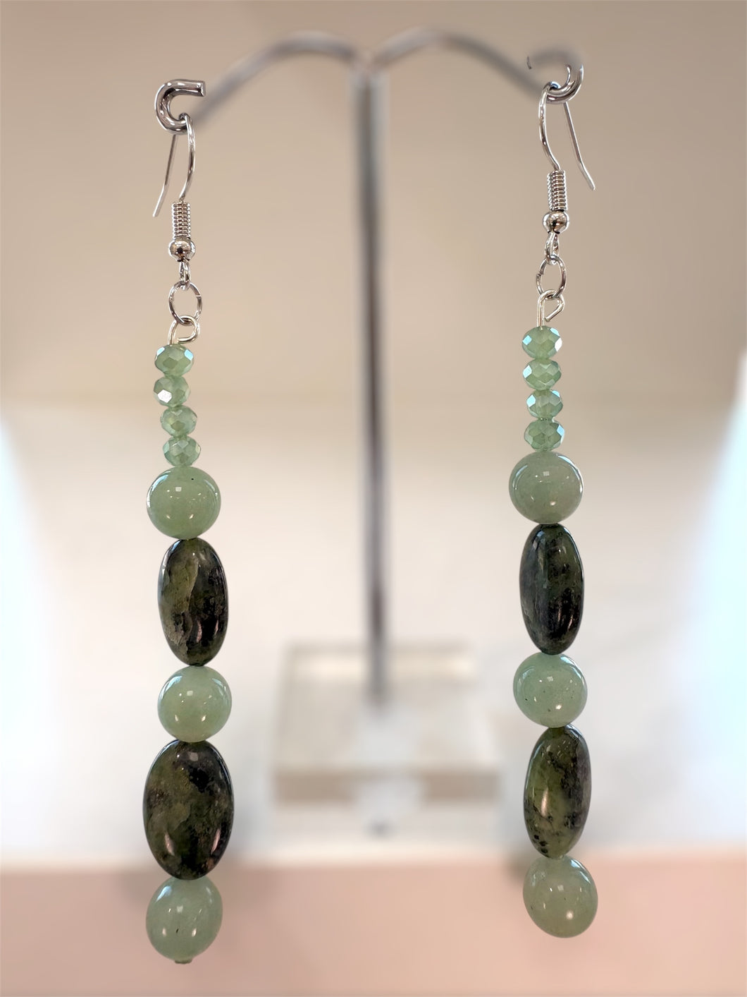 Jasper and Jade Earrings
